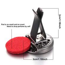 Colorful Tree Of Life Essential Oil Diffuser Clip, Car Air Vent Aromatherapy Diffuser With 10 Refill Pads, Car AC Vent Interior Accessories - Black - View 4