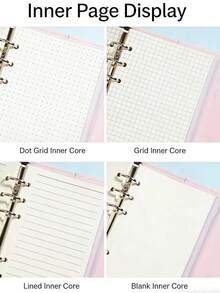 A6 PU Loose-Leaf Envelope Folder, Receipt Organizer, Notebook Soft Leather Loose-Leaf Planner, Wealth Management Gift Set - Multicolor - View 5