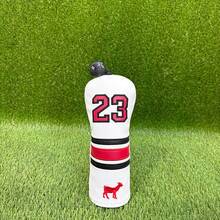 Funda para cabeza de palo de golf, bordada con #23, se ajusta a múltiples tamaños, elegante, accesorio de golf - Blanco - Ver 5