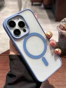 Transparent Magnetic Phone Case, Compatible With 17 Pro Max, 16, 15, 14, 13, 12, 11 Pro Plus Max, Mini 7, 8, SE, 16e, 7P, X, XR, Xs Max, Shock-Proof Protective Cover, Compatible With Samsung S25 Ultra, S24 Ultra, S23 FE, S22+ - Far Peak Blue - View 1