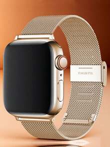 1条米兰尼斯表带，兼容表带38mm/40mm/41mm/42mm/44mm/45mm/46mm/49mm，金属不锈钢表链，兼容 Ultra/Series 11/10/9/8/7/6/5/4/3/2/1SE，男女通用闪亮商务智能手表表带，时尚磁扣表带配件，兼容表带，高级优雅替换腕带，生日圣诞节完美礼物，适合办公室晚宴等场合 - 38/40/41/42(Series 10/11)mm - 查看 6