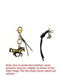 西部牛仔风格钥匙扣，复古马蹄铁吊坠钥匙扣，时尚汽车钥匙扣，适用于手提包、背包、钱包和钥匙，日常使用、旅行和工作皆宜，Y2K风格，是送给骑马爱好者的理想创意小礼物，适合生日、情人节、母亲节、父亲节、圣诞节和新年等节日。 - 彩色 - 查看 10