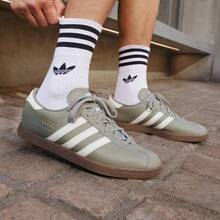 Adidas STADT "T-Toe" Classic Low-Profile Skateboarding Sneakers - Grey - View 2