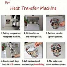 1pc Vintage Letter Heat Transfer Patch - DIY Iron-On Sticker For T-Shirt, Jeans, Backpack - Washable Polyester Fabric Decal, Black/White - White - View 10