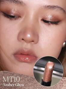 JOOCYEE “果冻眼影棒” 果冻质地高光眼影棒，闪耀光泽，液体晕染眼影，带有细腻珠光，提亮眼部，适合日常使用 - MT10 Amber Glow - 查看 2