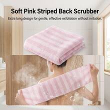 1 pieza Toalla de baño suave Cepillo de espalda largo Cuidado suave de la piel Fibra de poliéster - Multicolor - Ver 7