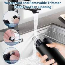 Electric Nose Hair Clipper Rechargeable Multi-Kinetic Shaving 2-In-1Unisex Fully Automatic Washable Shaving Trimmer,150mAh - Multicolor 1 - View 9