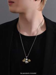 1pc S925 Silver Necklace, Unisex Personalized Korean Style Thick Chain Necklace, Fashionable High-End Jewelry Gift - men's necklace - View 7