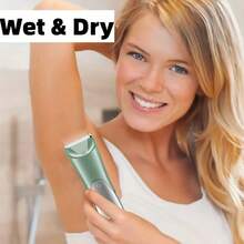 Women's Electric Shaver, Stainless Steel Blade, Multi-Purpose Aluminum Foil Shaver, With Type-C USB Charging, Used For Face, Armpit, Arm, Bikini Line, Leg And Whole Body Hair Removal Battery Capacity 500mAh - Green - View 5