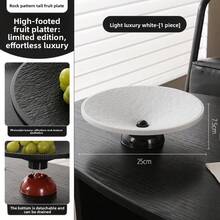 Đĩa đựng trái cây chân cao, khay ăn nhẹ sang trọng, khay thoát nước, đĩa đựng trái cây khô. - Nhiều màu - Xem 13