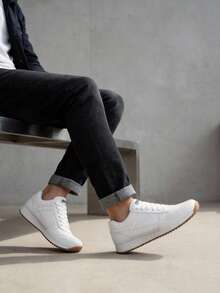 PANAM Men Skateboarding Shoes - White - View 2