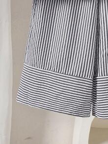 Tween Girls Spring/Summer Striped Ruffle Camisole Top + Wide Leg Pants Casual 2 Pieces Set - White - View 6
