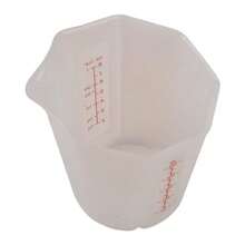 1pc Creative Foldable Silicone Measuring Cup, Baking Cup With Visible Dual Scale, 250ML Milk Cup Baking Tool Foldable Measuring Cup - White - View 8