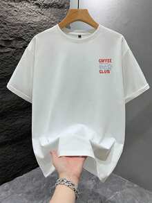 Áo thun nam tay ngắn dáng rộng in họa tiết thời trang GRDR | Thiết kế tinh tế | Món đồ không thể thiếu cho mùa hè | Dễ phối đồ, tôn lên phong cách của bạn - trắng - Xem 3