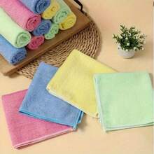 Microfiber Cleaning Cloth Pack, Multipurpose Durable & Absorbent Towel, Effortlessly Removes Stains & Grease, Ideal For Home & Kitchen Use Living Room Bedroom Bathroom & Furniture, 5/10/20pcs, Essential Cleaning Supplies - 10 Mixed Colors - View 8