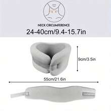 RPPR 1 件装 - 可调节颈托，柔软泡沫包裹，舒适颈部支撑，适用于夜间、日常生活、旅行、驾驶，紫色/米色/蓝色/灰色可选，适合颈围：20-40 厘米/7.8-15.7 英寸 - 彩色 - 查看 7