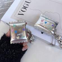 Ốp bảo vệ hình trái tim tự dán, thích hợp cho 3, 2, Pro, chất liệu silicon mềm mại, dễ thương, phong cách nữ tính. - Bạc - Xem 4