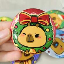 Carpe Diem 闪亮双闪 58mm 徽章，可爱卡通锡合金胸针，收藏礼品 - 彩色 - 查看 15