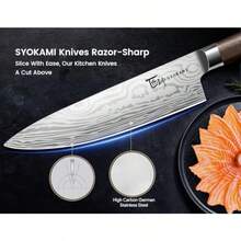 Kitchen Knife Set With Magnetic Block And Sharpener 14 Piece Knife Set 360 Rotatable Holder Ultra Sharp High Carbon Stainless Steel Knives Sets With Steak Knives Ideal Gift - Rotatable Block - View 5