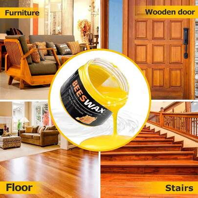 80g Beeswax, Suitable For Furniture, Leather, Car Seats Etc., Quickly Restores Original Color, Furniture Care, Leather Care, Leather Chair Care