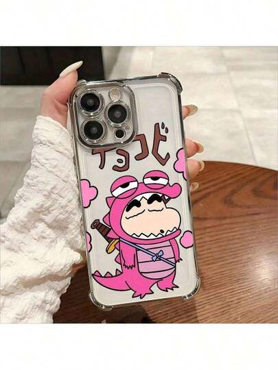 a la UE (DE y ES) Funda protectora para 17 S22-S26 Funda de teléfono con el personaje Shin-Chan, compatible con 16, 15, 14, 13, 12, 11 Pro Max,