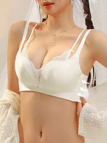 Women's Sexy Backless Wireless Bra, Lift And Enhance Small Bust, Prevent Sagging, Suitable For Flat Chest - Champagne - View 1