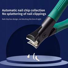 3pcs Stainless Steel Wide Mouth Nail Clippers, Anti-Splash Nail Trimmer, Large Opening Nail Clipper, Nail Care Tools - Multicolor - View 6