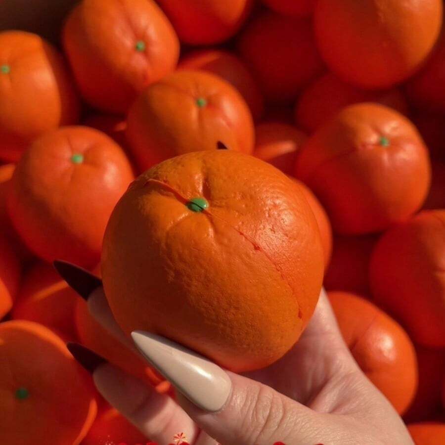 3个慢回弹软绵绵减压挤压玩具 - 逼真橙子水果玩具 - 情侣游戏 - 猫咪礼物 - 男女通用礼物 - 圣诞礼物 - 玩具 - 恶魔 - 互动 - 派对游戏 - 史迪奇玩具、旅行玩具、课堂减压玩具、迷你小玩意、洗澡玩具、圣诞文具、压力球、生日礼物、节日礼物、完美礼物 - 彩色 - 查看 1