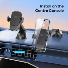 REMAX 1 pieza Soporte universal ajustable para teléfono de coche - Montaje con ventosa para salpicadero/parabrisas apto para todos los teléfonos inteligentes - XK156 - Ver 3