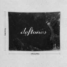 Deftone Music Album Canvas Art Poster Tapestry Wall Hanging For Room Decor Aesthetic Bedroom Dorm Decor, Home Decor, Flags For Room, Tapestry, Wall Tapestry - 1PC - 查看 3