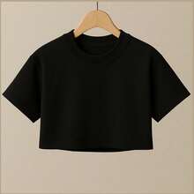 Men's Cropped Top  2026 – Minimalist Street Style With Modern Fit And Premium Comfort - màu đen - Xem 2
