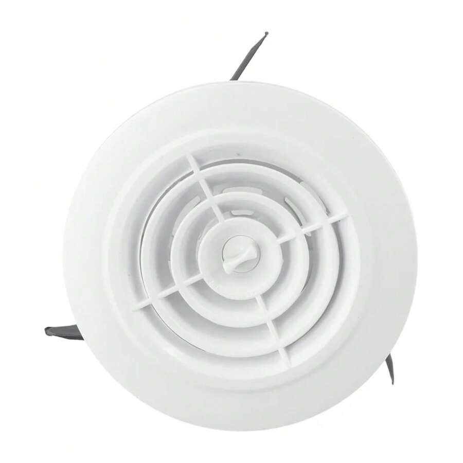 Rejilla de ventilación Interior de pared ajustable redonda de 75-200mm, cubierta de ventilación ABS de 75mm, 100mm, 125mm, 150mm, 200mm 9TBO - 200 mm - Ver 1