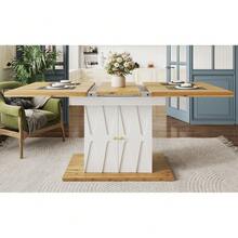 Dining Tables - White + MDF+Metal - View 8