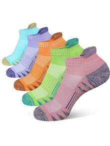 20 Pairs Women Black White Grey Ankle Socks, Fashion Minimalist Short Socks - Multicolor - View 6