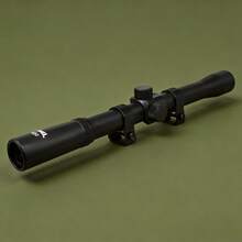 Mira Telescópica 4x20 Imagen Clara Lente Preciso Doble Montura Resistente Ajuste Rápido Para Caza Recreativa Herramienta Óptica de Ampliación - 4 x 20 - Ver 1