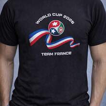 World Cup 2026 Team France Classic T-Shirt, Shirt For Soccer Fan - 黑色 - 查看 1