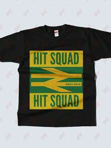 Hit Squad Norwich Hooligans Canaries T Shirt - Black - View 2