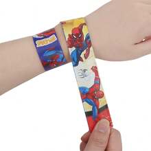 Marvel 12个装卡通印花拍手圈腕带，生日派对礼物，趣味玩具，新年礼物，情人节礼物，复活节礼物（随机款式） - 彩色 - 查看 3