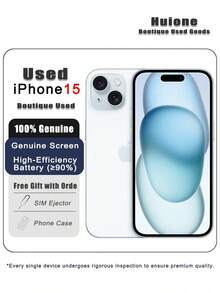 High-Quality Used Apple IPhone 15 Smartphone, Dual SIM Dual Standby 5G, 95% New, Original Screen And High-Efficiency Battery (≥90%). - Multicolor - View 5