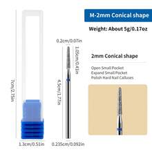 1pc Diamond Nail Drill Bit, Russian Manicure Sanding Head, Cuticle Removal Nail File, Nail Polishing Tool, Nail & Foot Care Accessory - Silver - View 8