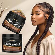 Dola Hair Gel giữ nếp tóc viền trán dầu thầu dầu đen, giữ nếp cực tốt cho tóc dày, công thức tạo kiểu không bong tróc và dưỡng ẩm, thành phần tự nhiên, phù hợp với tóc thường, 120g - Kiểm soát cạnh - Xem 1