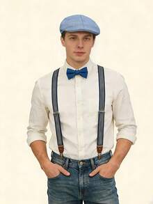 1/2/3pcs Men's Solid Color Adjustable Beret Hat, Fashion Outdoor Casual Hat Suitable For Autumn/Winter Street, Business, Gatherings - Multicolor - View 4