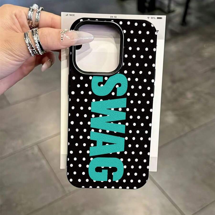 Polka Dot SWAG Phone Case For IPhone 17 17pro 17promax 16Pro,16ProMax,14,15,16,13,14,15,12,11 Promax,Plus,Glossy,Rugged Durable, Scratch-Resistant, And Stylish A Perfect Gift. - Nhiều màu - Xem 1