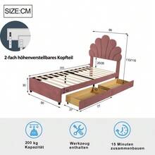 Bed Bases & Foundations - Pink - View 2