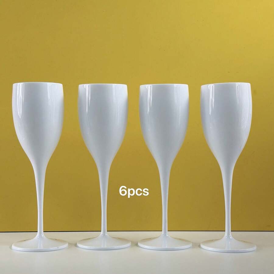 5oz Champagne Flutes, Unbreakable High Stem Glasses, Reusable Champagne Cups - Modern & Suitable For Home, Wedding, Baking, Valentine's Day, Kids Party, Anniversary, Father's Day, Mother's Day, Easter, Holiday Picnic, New Year Party - View 1