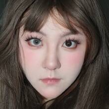 1副软性彩色隐形眼镜，1年抛型，2片装 - 淺灰色 - 查看 4