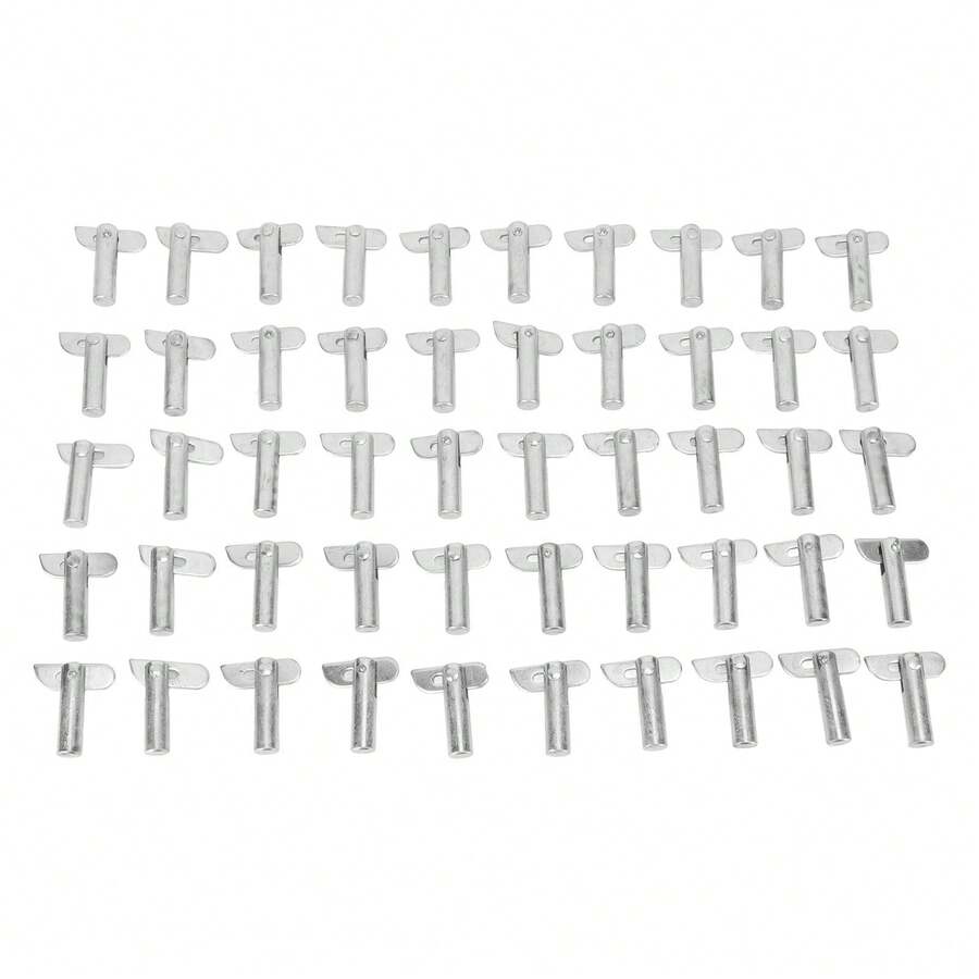 50Pcs Mobile Scaffolding Joint Connecter Point Bar Galvanized Scaffolding Locating Connecting Rod Pins Dowel - Conector de unión de andamios - Ver 1