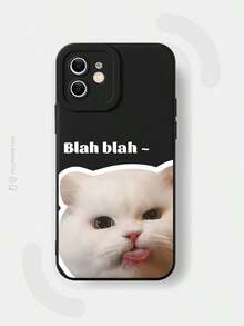 Ốp lưng điện thoại hình mèo JURSUE dễ thương, phong cách Kawaii, thẩm mỹ, hoạt hình, chống sốc, mềm mại, tương thích với iPhone 17 16 15 14 13 12 11 Pro Max SE 2020 X XR XS Ip 8 7 Plus MZ50352 - màu đen - Xem 7