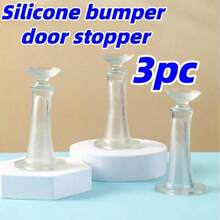 1 Piece Large Size Door Stopper, New, No Drilling Required, Door Stopper With Anti-Collision Silicone Pad To Fix And Cushion The Bathroom Door, Best Gift - Silicone Door Stop - View 14