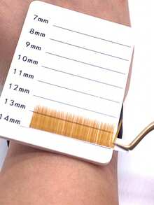 1 Box YGirlash 12 Lines No Curl 0.10 Thickness Lash Extensions Permanent Handmade 5-8mm 8-15mm Dark Brown Light Brown Straight Curvate Eyebrow Extension - No Curl - View 3